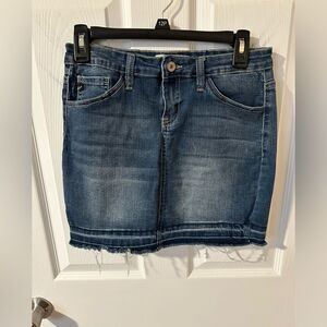 Kancan Jean Stretch Mini Skirt Size 7